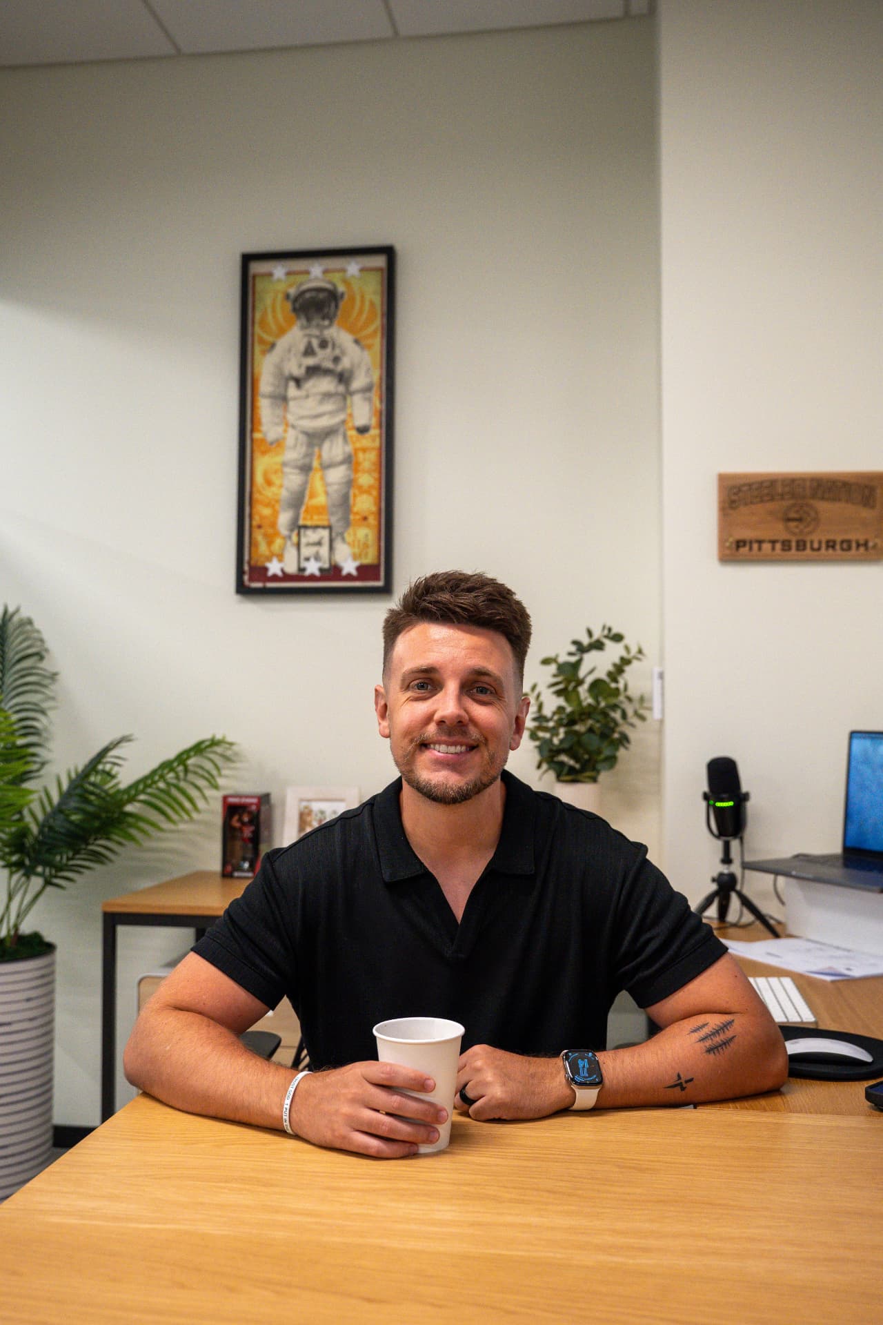 Jake Kurtz at his desk in Tampa
